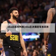 nba总冠军列表(nba总决赛冠军表历年)