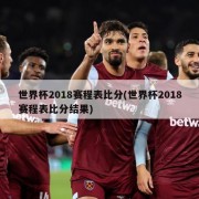 世界杯2018赛程表比分(世界杯2018赛程表比分结果)